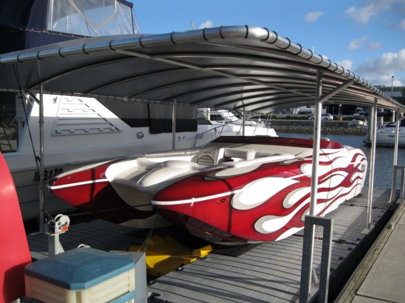 ultra shadow 27 offshore bow rider on trailer for sale