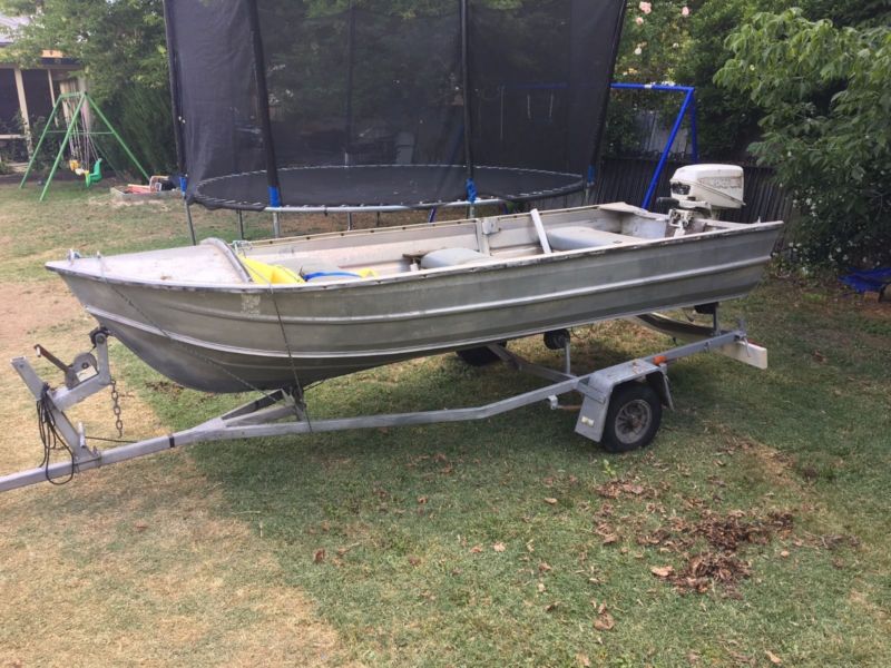 10 Foot Tinnie On Registered Trailer for sale from Australia