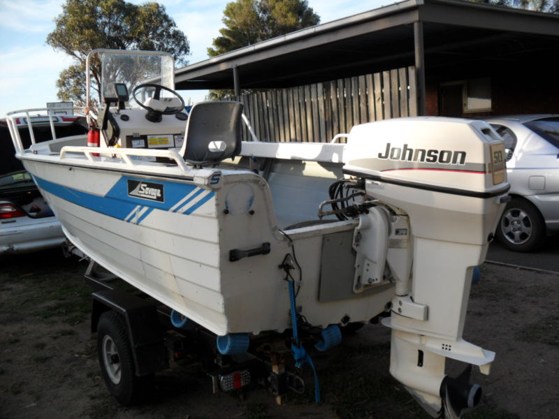 Aluminium Savage Ranger mk3 4.3m Boat With Extras, Centre 