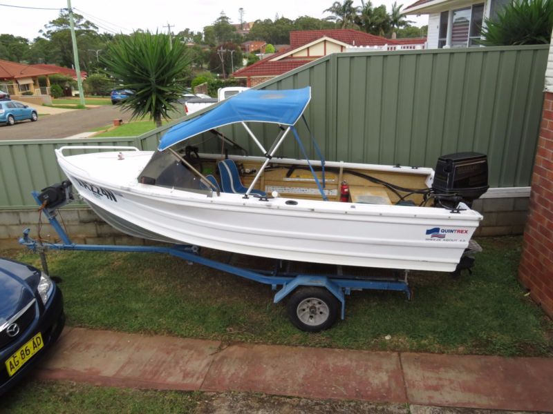 quintrex breezabout aluminium boat with motor for sale in