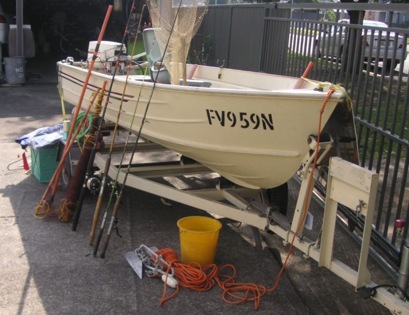 12ft Aluminium Weston Craft With 9.9hp Johnson Outboard for sale from ...