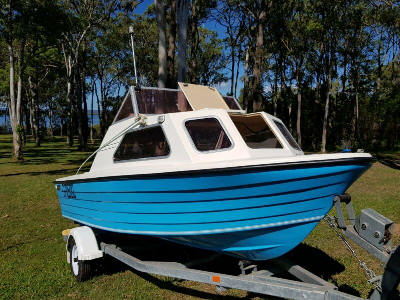 Silverline Half Cabin Fibreglass Power Boat for sale from Australia