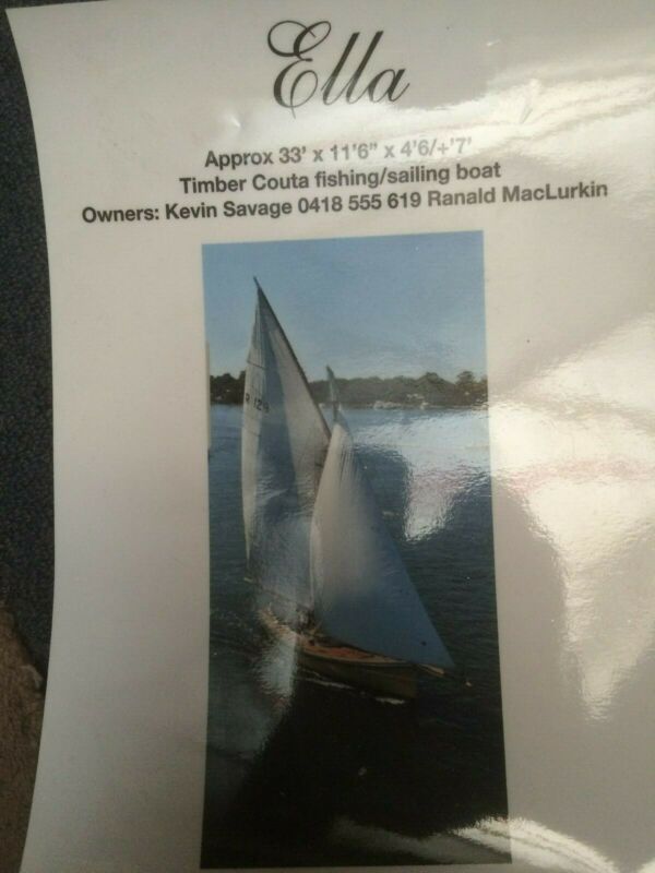 Couta Boat Sailing Fishing for sale in Australia