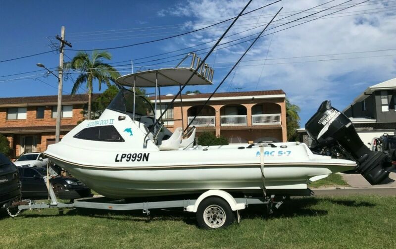 19ft Mac Boat Poly Fishing Dive Suit Quintrex , Half Cabin , Haines