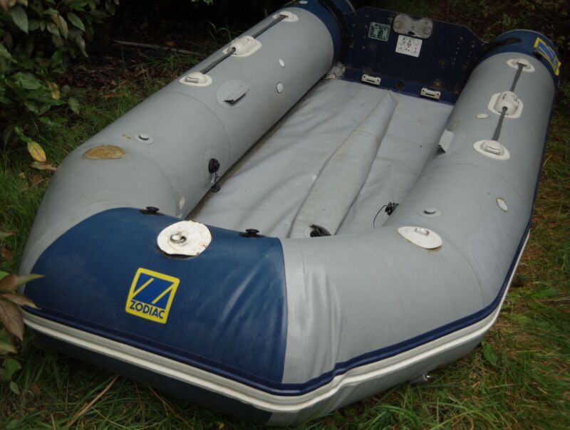 Zodiac Rubber Dinghy Inflatable Boat In Need Of Repair For Sale From ...