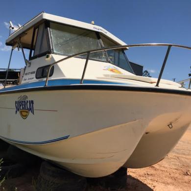 Super Cat Bar Jumper Twin Hull 5 6m 18 Foot Bargain Project Boat For Sale From Australia
